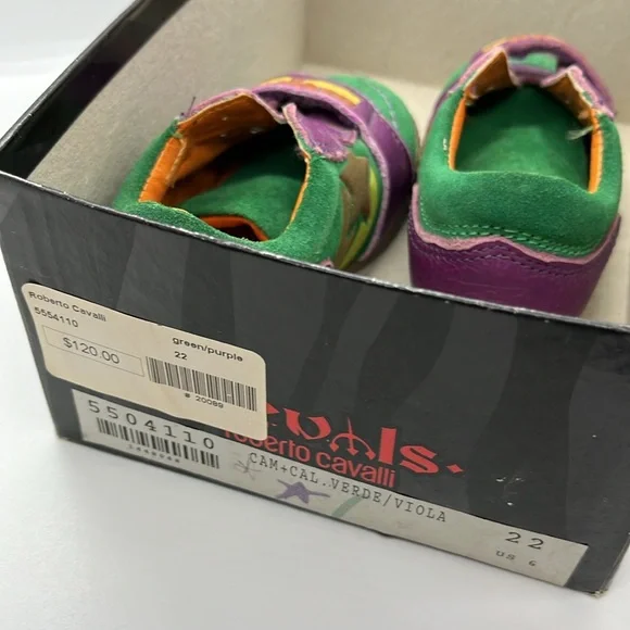 Devils by Roberto Cavalli sneaker New with no laces EURO 23 USA 6 - Picture 6 of 6